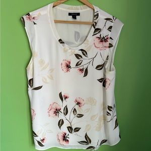 Floral Blouse, off white, lined